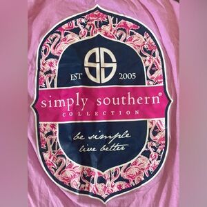 Simply southern “be simple, live better” juniors SS short sleeve shirt small